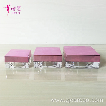 Packaging 30g Powder Jar with Electroplated Pink Lid